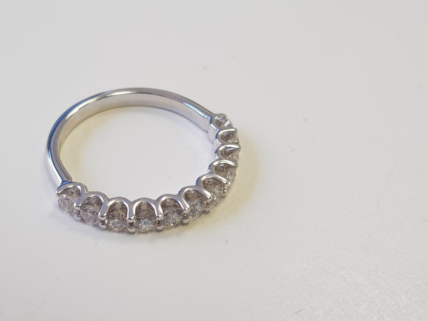 diamond wedding band white gold ring